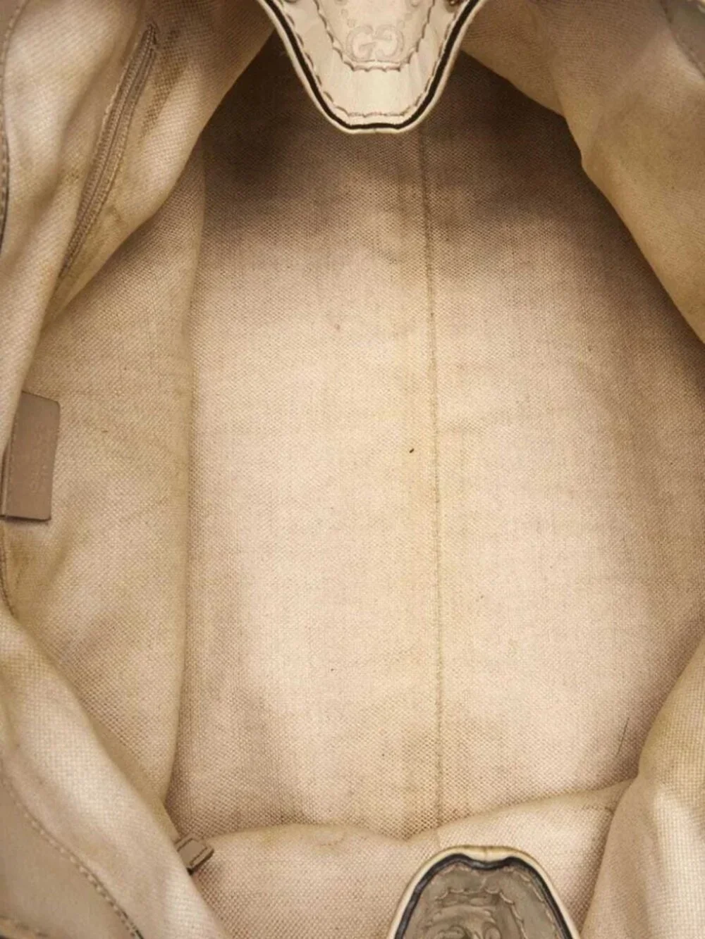 Gucci White Guccissima Leather Medium Sukey Tote Bag